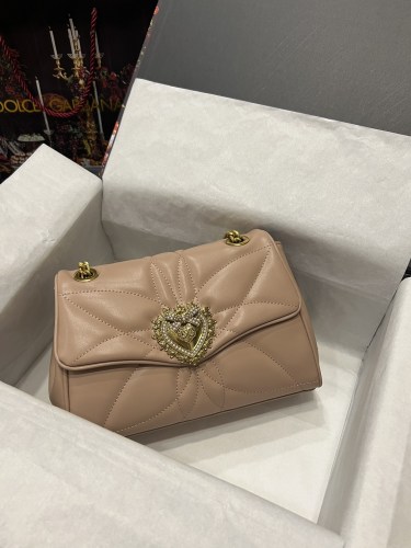 Dolce&Gabbana Womens Bags Shoulder Bag in quilted nappa leather Luxury Brand with Original Box  