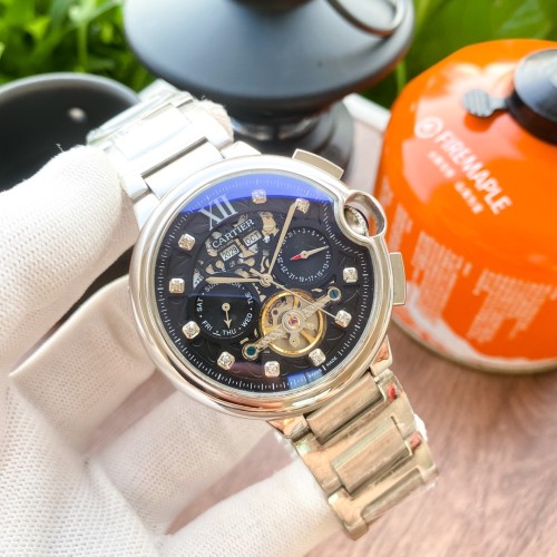 Cartier Mens Watch Luxury Brand Design Fashion Type with Original Box