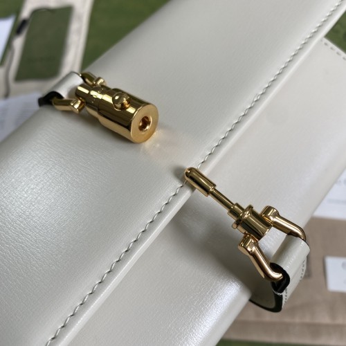 Gucci Womens Mens Bags Wallets Luxury Brand Gucci Jackie 1961 chain wallet with Original Box 652681 14J0G 1000