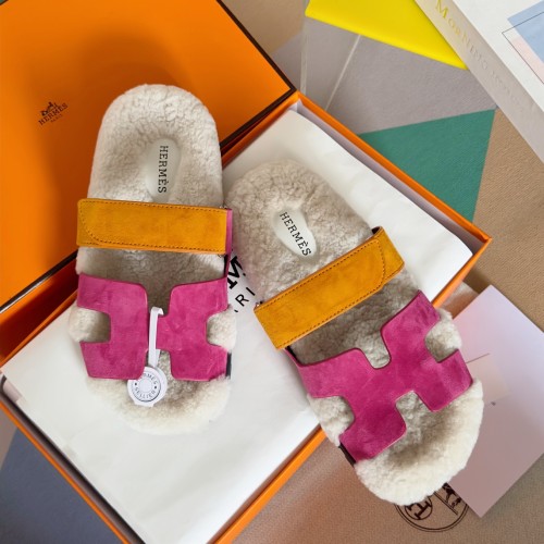 Hermes Womens Mens Unisex Shoes Winter Wool Extra Slippers Sandals Casual Fashion Sandals Luxury Brand with Original Box Whatsapp 