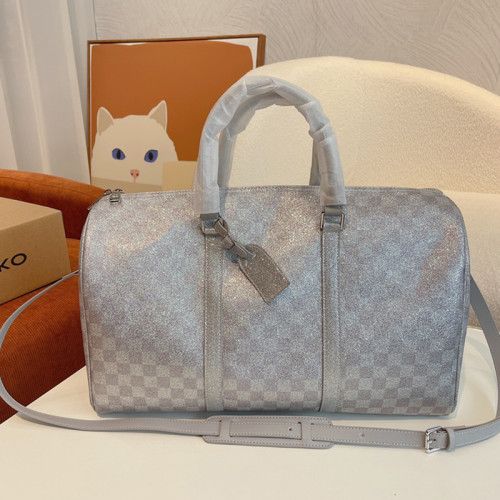 Louis Vuitton Womens and Mens Unisex Bags Luxury Brand LV Keepall Bandoulière 45 Fashion Design Travel Bag