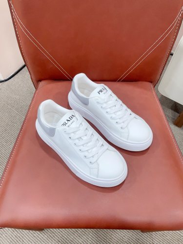 Prada Womens Shoes Sneakers Casual Luxury Brand Breathable Sneakers with Original Box Downtown leather sneakers 2EE364_3LKG_F098Z with Original Box Whatsapp 