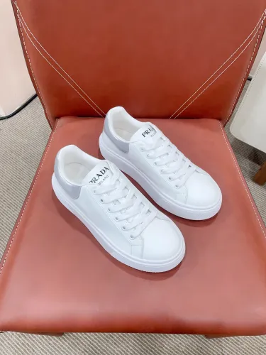 Prada Womens Shoes Sneakers Casual Luxury Brand Breathable Sneakers with Original Box Downtown leather sneakers 2EE364_3LKG_F098Z with Original Box Whatsapp 