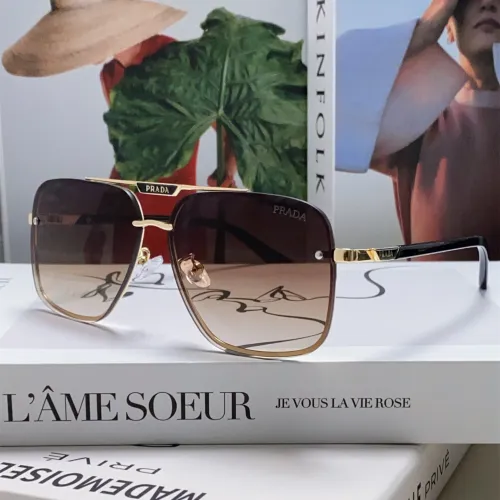 Prada Sunglasses Luxury Brand Men Womens Sunglasses with Original Box  