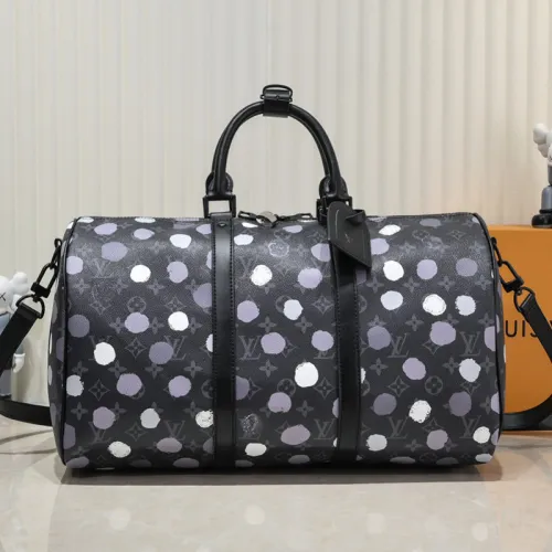 Louis Vuitton Womens and Mens Unisex Bags Luxury Brand LV Keepall Bandoulière 45 Fashion Design Travel Bag  