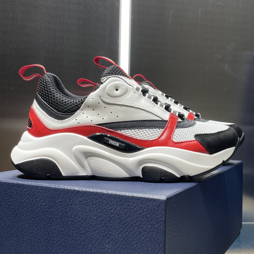 Dior Mens Shoes Sneakers Luxury Brand Breathable Design B22 SNEAKER Mesh with Smooth Calfskin with Original Box 3SN231YXX_H861