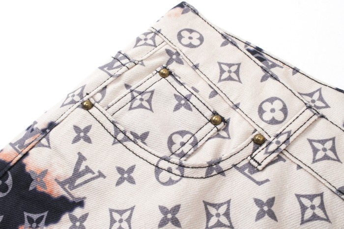 Louis Vuitton Luxury Brand Women Mens Pant Jeans   