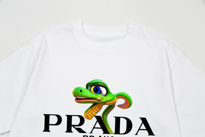 Prada Luxury Brand Men Womens Short Sleeve T-Shirt T shirts   