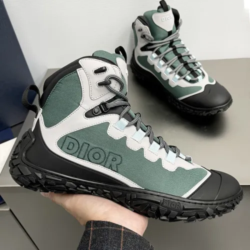 Dior Mens Shoes Sneakers Luxury Brand B28 SNEAKER DIORIZON DERBY SHOE Dior Oblique Jacquard and Rubber with Original Box 3SN277ZJW_H969