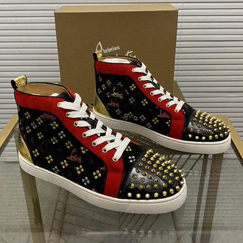 Christian Louboutin Mens Shoes Sneakers Luxury Brand Red Bottom Design Sports Footwears with Original Box