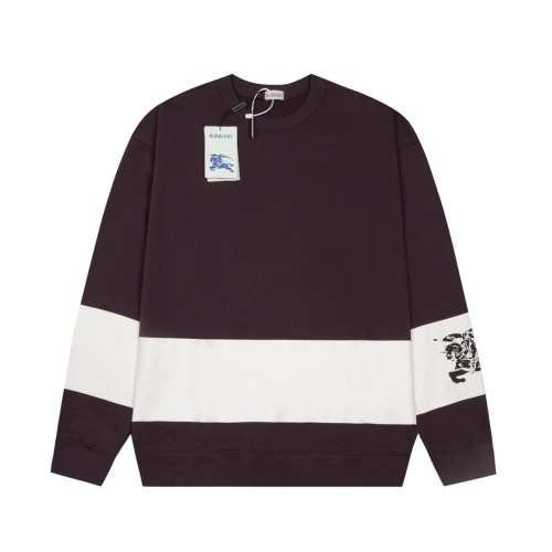 Burberry Womens Mens Sweatshirt Luxury Brand Mens EKD Stripe Cotton Sweatshirt 80926831   
