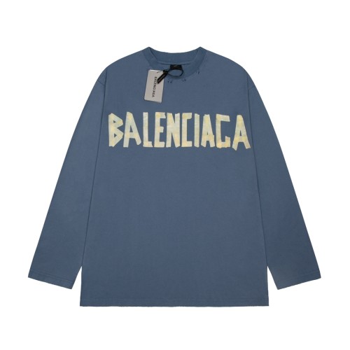 Balenciaga Luxury Brand Women Mens Long Sleeve T-Shirt   