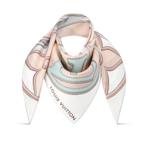 Louis Vuitton Scarves Womens Fashion Scarf LV Duality Square 90 with Original Box   
