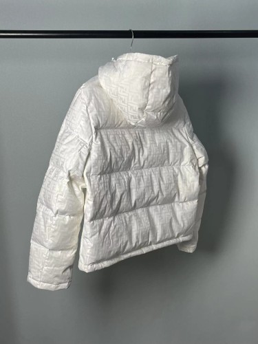 Fendi Men Womens Design Winter Windprood Down Jackets Keep Warm 90% White Duck Down   