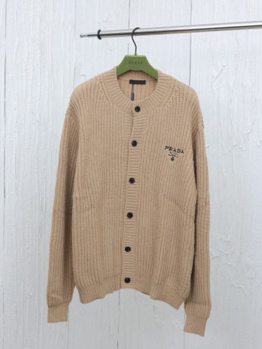 Prada Cardigan Men Womens Knit Cardigan Luxury Brand Womens Knitwear Top Quality   
