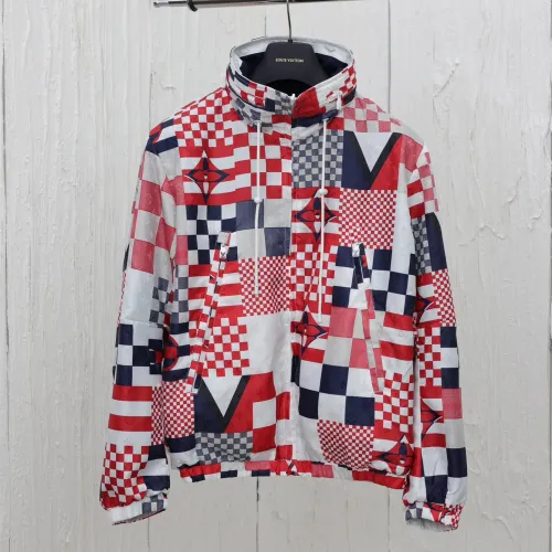 Louis Vuitton Men Womens Coat Jacket Luxury Brand Mens Jackets Reversible Nylon Windbreaker 1AFVMT Top Quality   