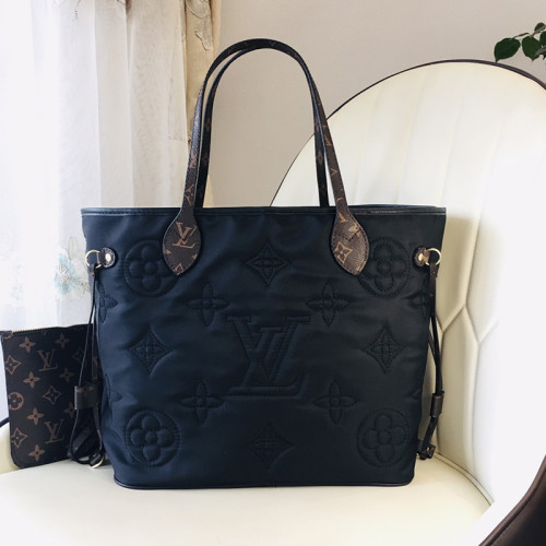 Louis Vuitton Womens Bags Handbags Luxury Brand Fashion Type NEVERFULL MM M21352 Silver Coated canvas