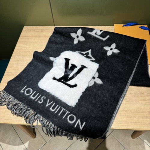 Louis Vuitton Scarves Men Womens Fashion Scarf with Original Box   