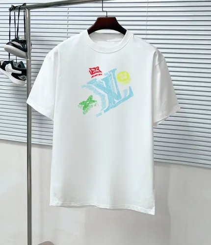 Louis Vuitton Luxury Brand Men Womens Short Sleeve T-Shirt   