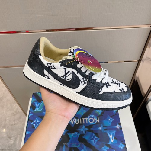 Louis Vuitton NIKE Men Shoes Fashion Sneakers Design Luxury Brand LVXNIKE Air Jordan Sneakers with Original Box