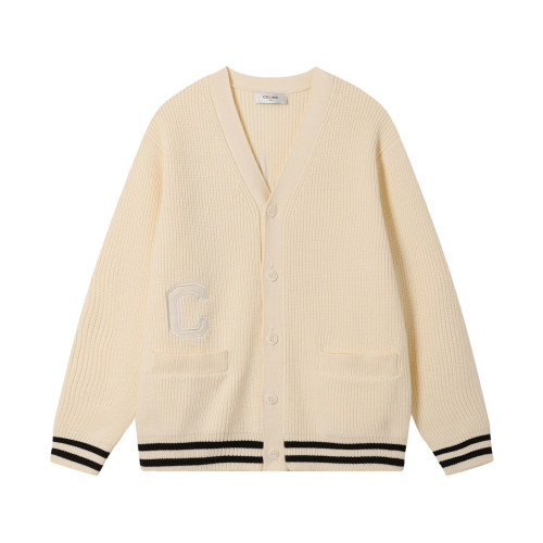 Celine Cardigan Men Womens Knit Cardigan Luxury Brand Womens Knitwear Top Quality   