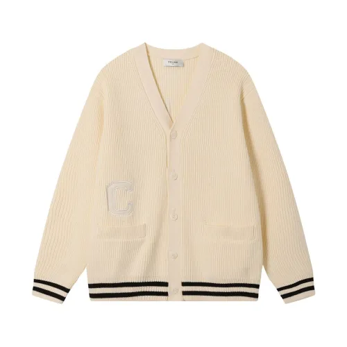 Celine Cardigan Men Womens Knit Cardigan Luxury Brand Womens Knitwear Top Quality   