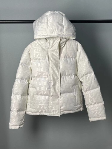 Fendi Men Womens Design Winter Windprood Down Jackets Keep Warm 90% White Duck Down   