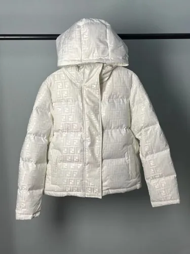 Fendi Men Womens Design Winter Windprood Down Jackets Keep Warm 90% White Duck Down   