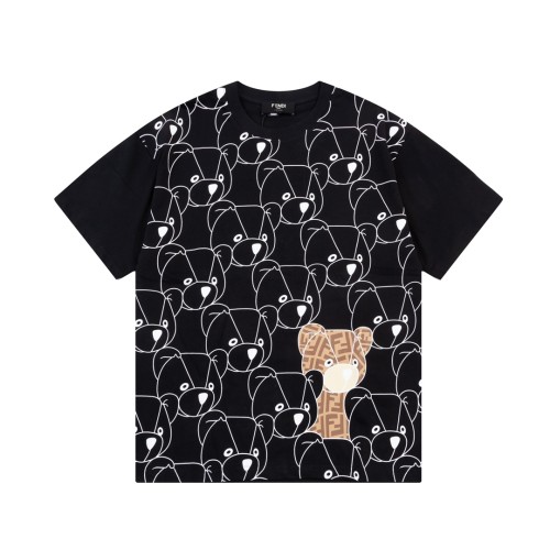 Fendi Luxury Brand Women Mens Short Sleeve T-Shirt   