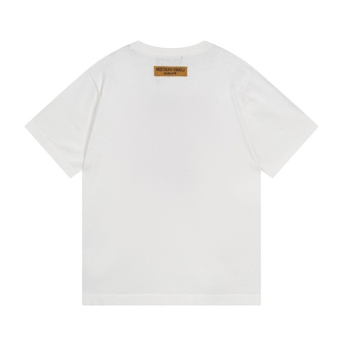 Louis Vuitton Luxury Brand Men Womens Short Sleeve T-Shirt Cotton Short-Sleeved Crewneck 1ABJ8L   