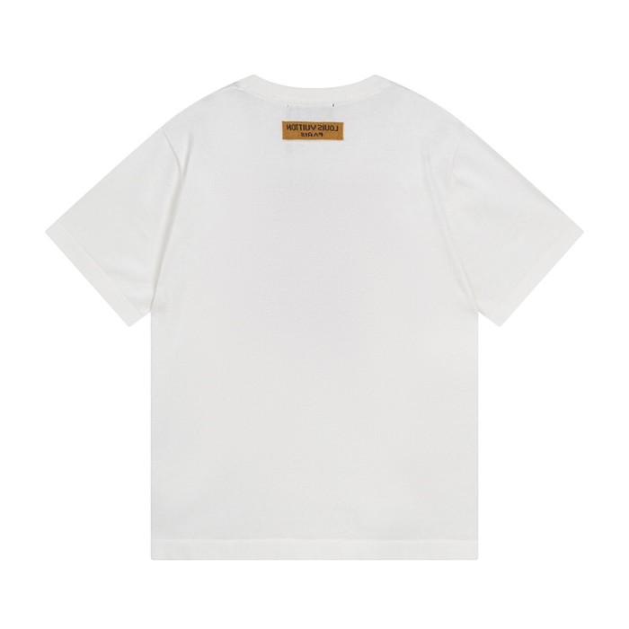 Louis Vuitton Luxury Brand Men Womens Short Sleeve T-Shirt Cotton Short-Sleeved Crewneck 1ABJ8L   