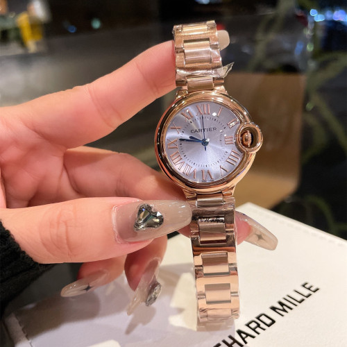 Cartier Womens Watch Luxury Brand Design Fashion Type with Original Box