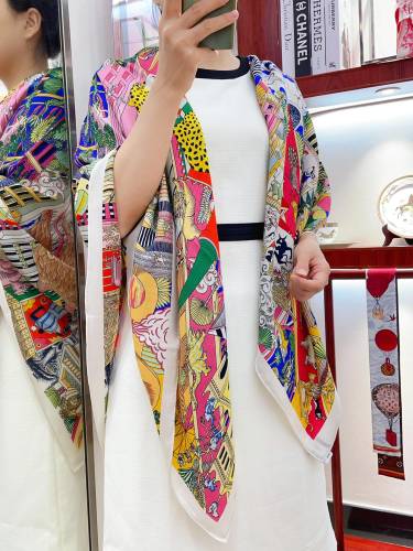 Hermes Scarves Womens Fashion Scarf Shawl 092