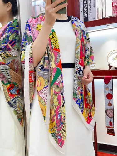 Hermes Scarves Womens Fashion Scarf Shawl 092