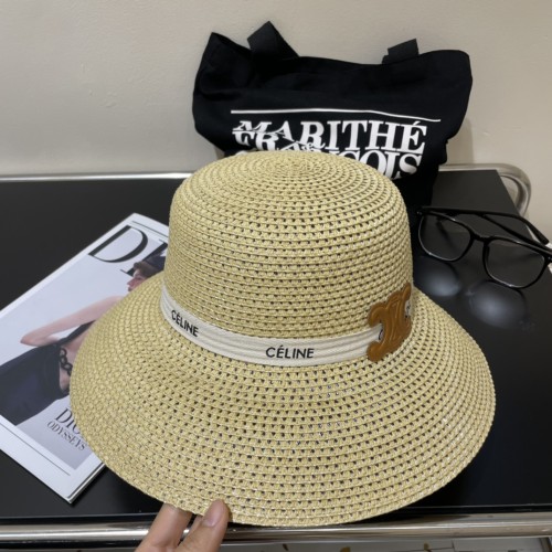Celine Womens Hats Luxury Brand Design Celine Straw Hat with Original Box  