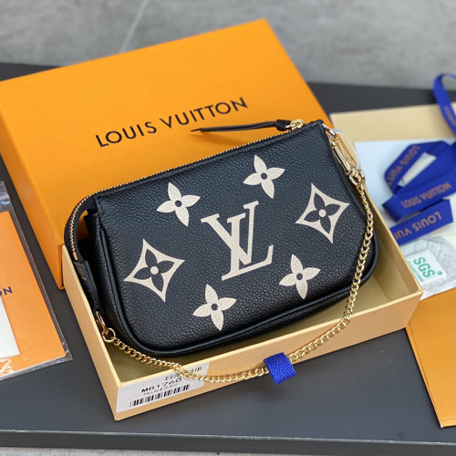 Louis Vuitton Womens Bags Clutch Wallets Luxury Brand Fashion Shoulder Bags Louis Vuitton Mini Pochette Accessoires M80732 with Original Box