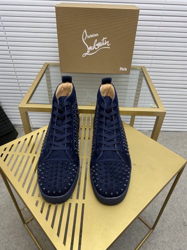 Christian Louboutin Mens Shoes Sneakers Luxury Brand Red Bottom Design Sports Footwears with Original Box
