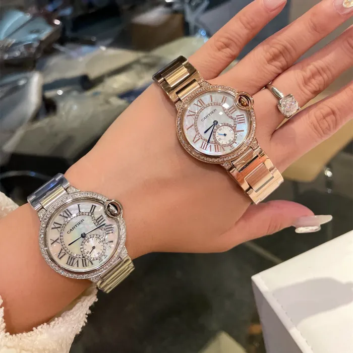 Cartier Womens Watch Luxury Brand Design Fashion Type with Original Box