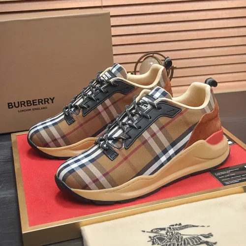 Burberry Men Shoes Fashion Sneakers Luxury Brand Vintage Cotton Sneaker with Original Box Whatsapp 