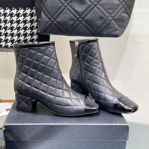 Chanel Womens Shoes Boots Luxury Brand Design with Original Box Women Fashion Ankle Boots Booties 4.5cm Heel