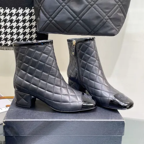 Chanel Womens Shoes Boots Luxury Brand Design with Original Box Women Fashion Ankle Boots Booties 4.5cm Heel