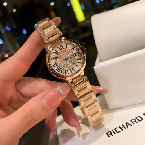 Cartier Womens Watch Luxury Brand Design Fashion Type with Original Box