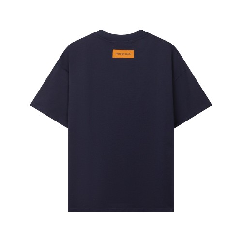 Louis Vuitton Luxury Brand Men Womens Short Sleeve T-Shirt Embossed LV T-Shirt   