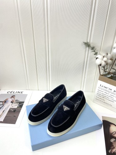 Prada Womens Shoes Casual Luxury Brand Fashion Loafers for Women with Original Box Whatsapp 