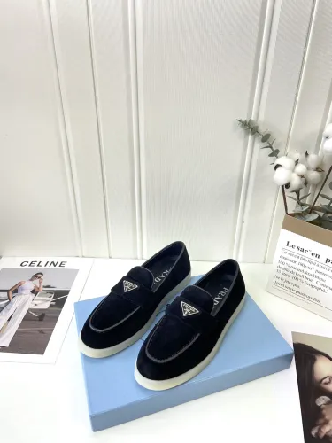 Prada Womens Shoes Casual Luxury Brand Fashion Loafers for Women with Original Box Whatsapp 