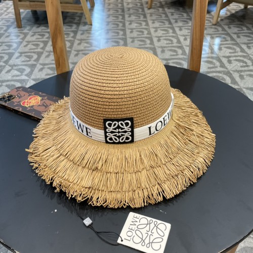 Loewe Womens Bucket Hat Luxury Brand Design Loewe Straw Hats with Original Box  