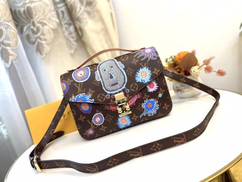 Louis Vuitton Womens Bags Crossbody Bag POCHETTE MÉTIS Monogram canvas Luxury Brand Messenger Shoulder Bags with Original Box  