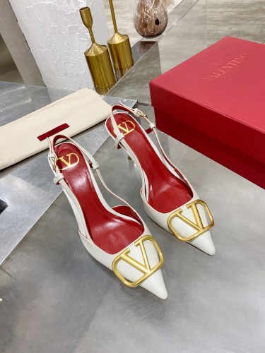 Valentino Garavani Women Fashion Shoes Pumps Luxury Brand Vlogo Signature Calfskin with Original Box 7cm Heel Whatsapp 