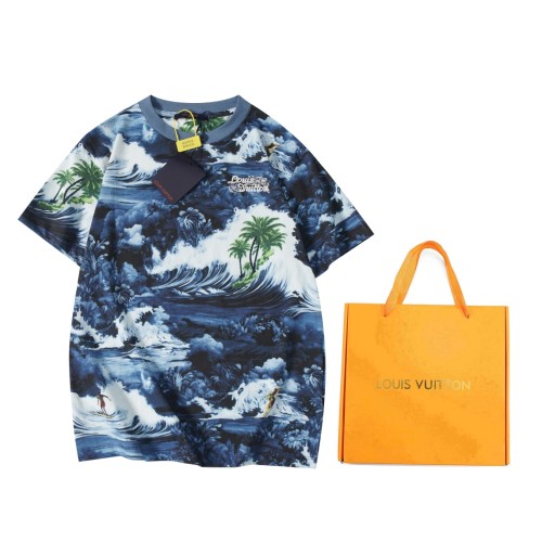 Louis Vuitton Luxury Brand Men Womens Short Sleeve T-Shirt   