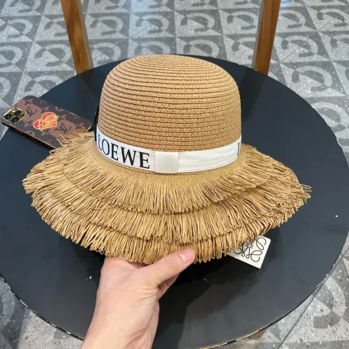 Loewe Womens Bucket Hat Straw Hat Luxury Brand Design Loewe Hats with Original Box  